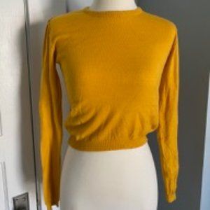 NWT PULL & BEAR | Mustard Yellow Cropped Sweater